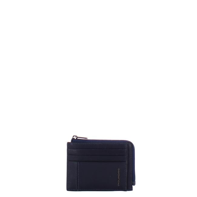 Piquadro Bustina portamonete in pelle Blu - 1