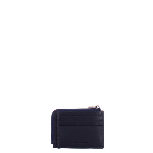 Piquadro Bustina portamonete in pelle Blu - 2