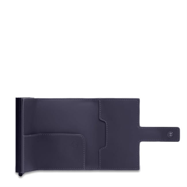 Piquadro Porta Carte Sliding System Corner 2.0 Blu - 3