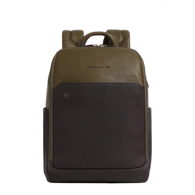 Piquadro Zaino Porta PC Black Square 15.6" Verde Testa di Moro - 1