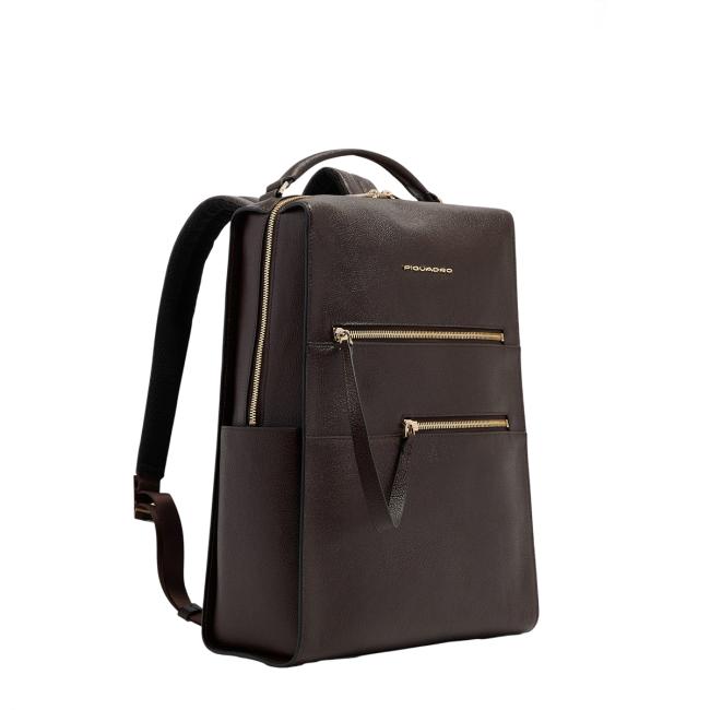 Piquadro Zaino Porta PC Patricia 14.0 Marrone - 2