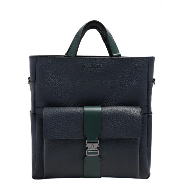 Piquadro Materia tote bag porta PC 14" Blu Verde - CA7265W151/BLUVE - 1