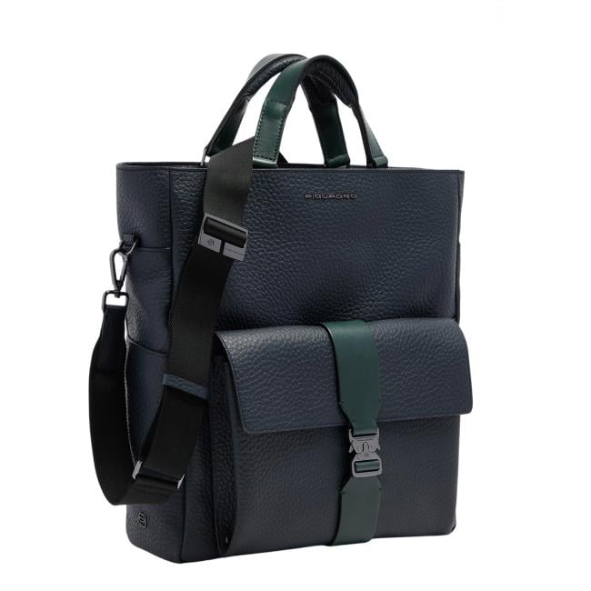 Piquadro Materia tote bag porta PC 14" Blu Verde - CA7265W151/BLUVE - 2