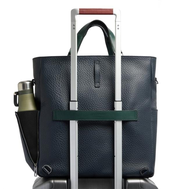 Piquadro Materia tote bag porta PC 14" Blu Verde - CA7265W151/BLUVE - 3