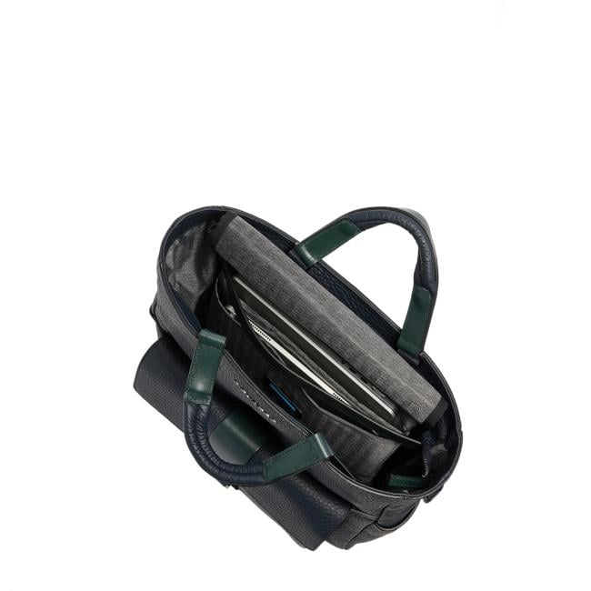 Piquadro Materia tote bag porta PC 14" Blu Verde - CA7265W151/BLUVE - 5