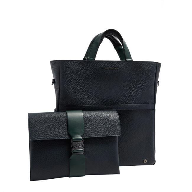Piquadro Materia tote bag porta PC 14" Blu Verde - CA7265W151/BLUVE - 6