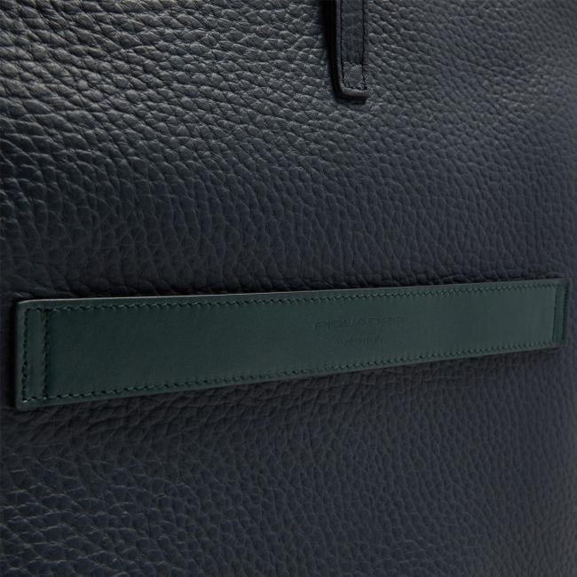 Piquadro Materia tote bag porta PC 14" Blu Verde - CA7265W151/BLUVE - 9