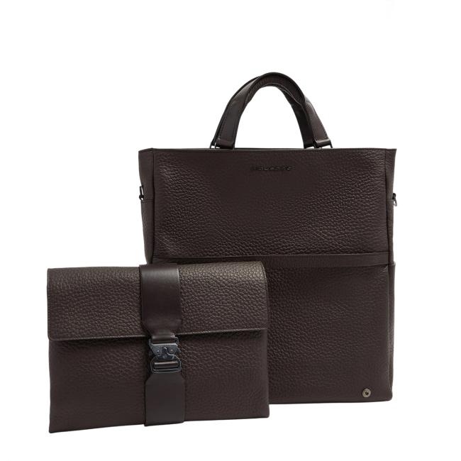 Piquadro Materia tote bag porta PC 14" Testa di Moro - CA7265W151/TM - 6