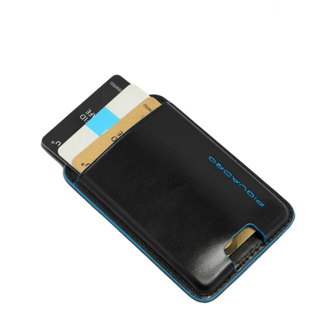 Piquadro Porta carte Blue Square MagSafe® Nero - 3