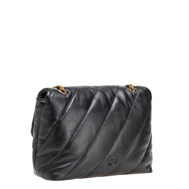 Pinko Borsa a tracolla Large Love Puff Nero Antique Gold - 3