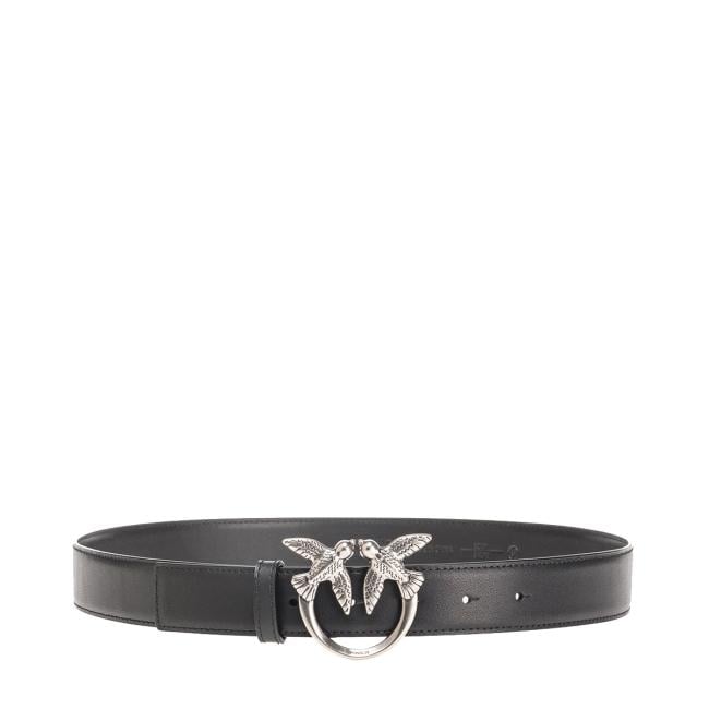 Pinko Cintura Love Birds Nero Old Silver - 1
