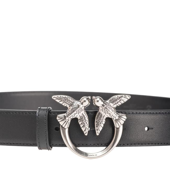 Pinko Cintura Love Birds Nero Old Silver - 2