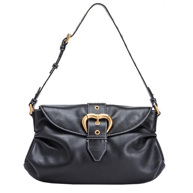 Pinko Borsa a spalla Jolene Classic Nero Antique Gold - 1
