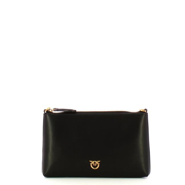 Pinko Pochette Mini Flat Horizontal Nero Antique Gold - 1