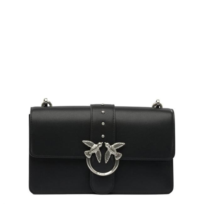 Pinko Tracolla Love One Classic Nero Old Silver - 1