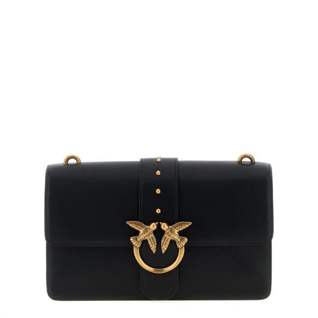Pinko Tracolla Love One Classic Nero Antique Gold - 1