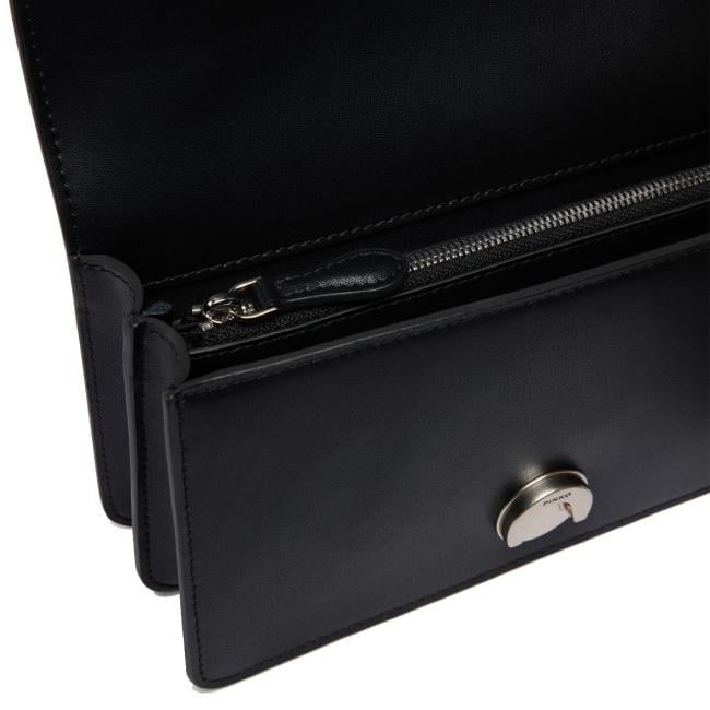 Pinko Mini Borsa a tracolla Love One Nero Old Silver - 4