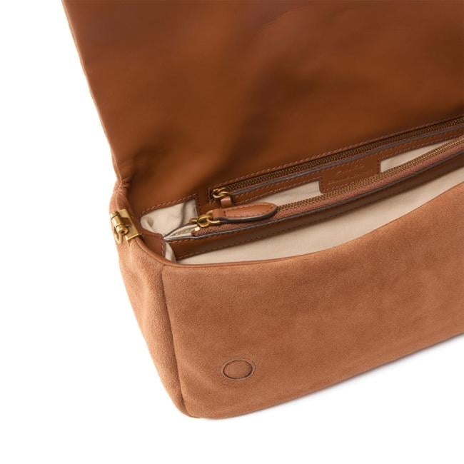 Pinko Tracolla media Love Bag Click Soft Horizontal Marrone Leone Antique Gold - 3