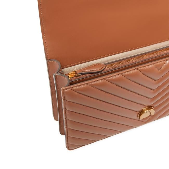 Pinko Borsa a tracolla Love One Chevron Marrone Leone Antique Gold - 4