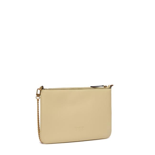Pinko Pochette Flat Classic Giallo Vaniglia Antique Gold - 2