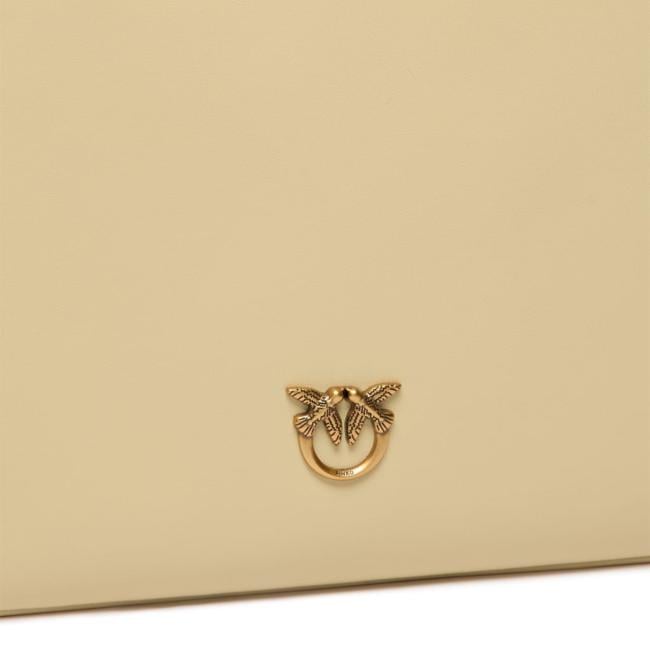 Pinko Pochette Flat Classic Giallo Vaniglia Antique Gold - 3