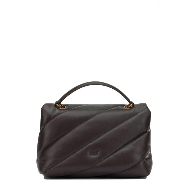 Pinko Borsa a tracolla Love Puff Marrone Marasca Antique Gold - 3