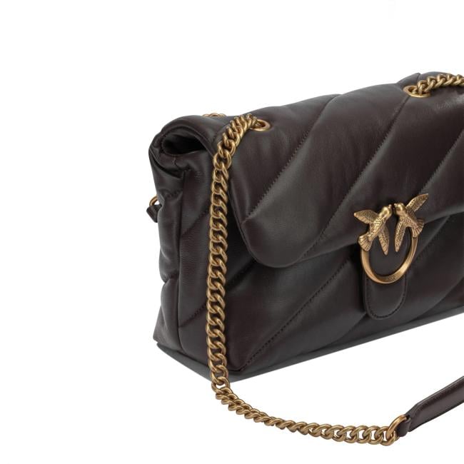 Pinko Borsa a tracolla Love Puff Marrone Marasca Antique Gold - 4