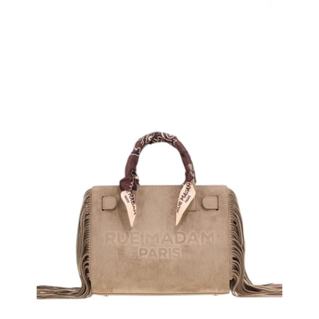 RUMA Canyon Mini Tote Fringes Suede Grey - 1