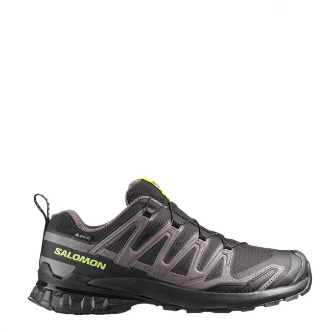 Salomon Scarpa XA Pro 3D V9 Gore-Tex Black/Dark Gull Fray/Acid Lime - 1