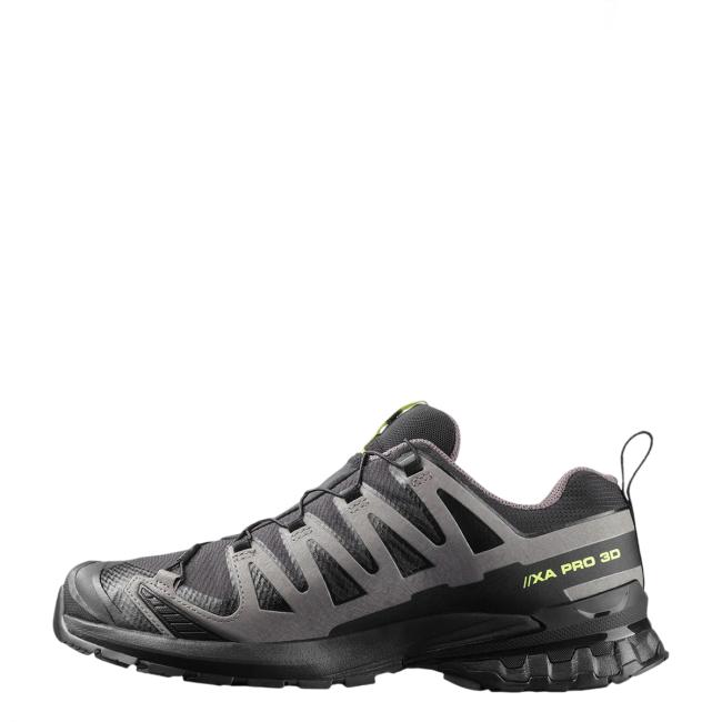 Salomon Scarpa XA Pro 3D V9 Gore-Tex Black/Dark Gull Fray/Acid Lime - 6