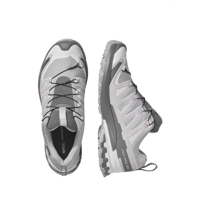 Salomon Scarpa XA Pro 3D V9 Gore-Tex Alloy/Castelrock/Lunar Rock - 3