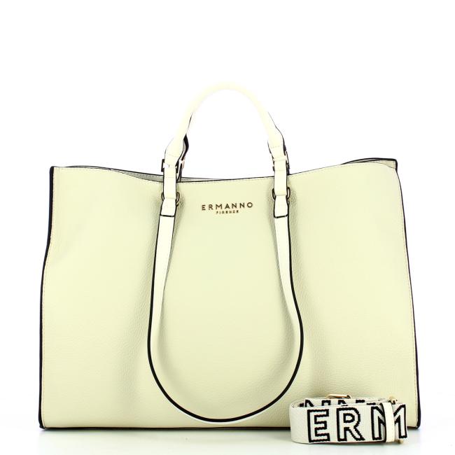 Ermanno Firenze Tote bag Alessandra large Ivory - 4
