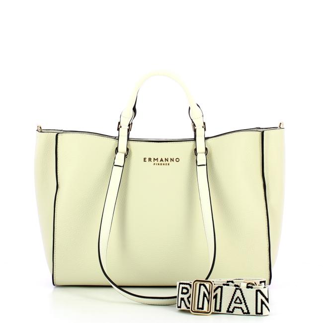 Ermanno Firenze Tote bag Alessandra media Ivory - 4