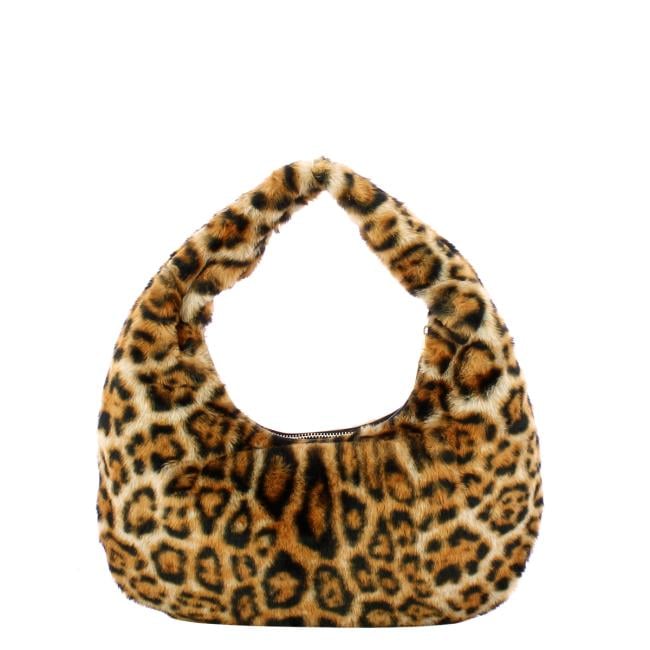 Ermanno Firenze Brianna Leopard Fur hobo bag - 12402212 3203 - 3