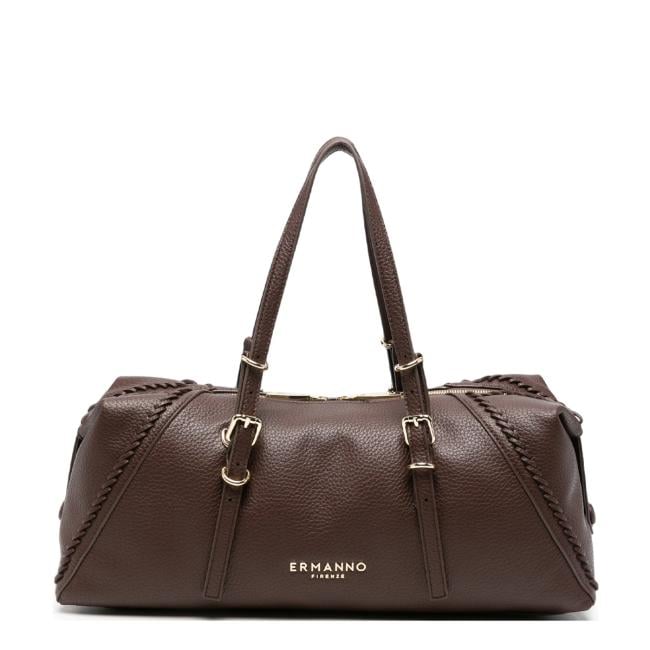 Ermanno Firenze Bianca bowling bag grande Dark Brown - 12402231 2259 - 1