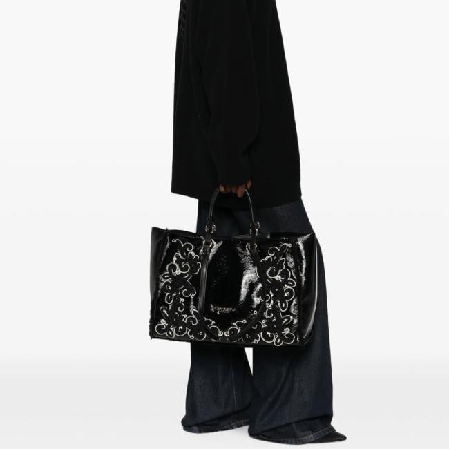 Ermanno Firenze Barbara Shiny tote grande Black - 12402248 293 - 2