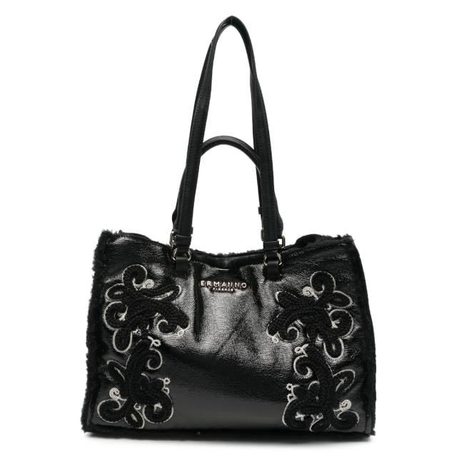 Ermanno Firenze Barbara Shiny tote piccola Black - 12402249 293 - 1