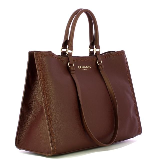 Ermanno Firenze Barbara tote grande Dark Brown - 12402250 2259 - 2