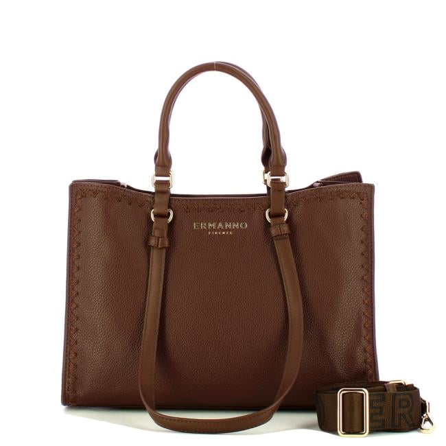 Ermanno Firenze Barbara tote piccola Dark Brown - 12402251 2259 - 4