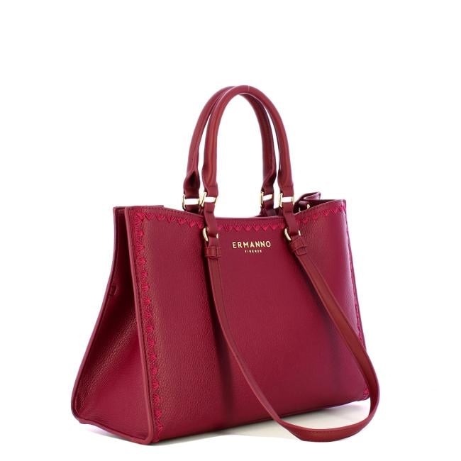 Ermanno Firenze Barbara tote piccola Dark Plum - 12402251 4276 - 2