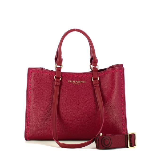 Ermanno Firenze Barbara tote piccola Dark Plum - 12402251 4276 - 4