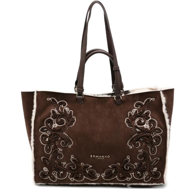 Ermanno Firenze Barbara Shirling tote grande Dark Brown - 12402297 2259 - 1