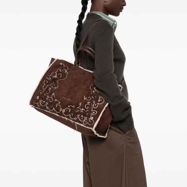 Ermanno Firenze Barbara Shirling tote grande Dark Brown - 12402297 2259 - 2