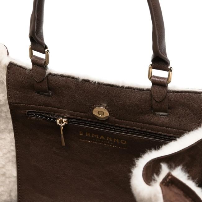 Ermanno Firenze Barbara Shirling tote grande Dark Brown - 12402297 2259 - 5