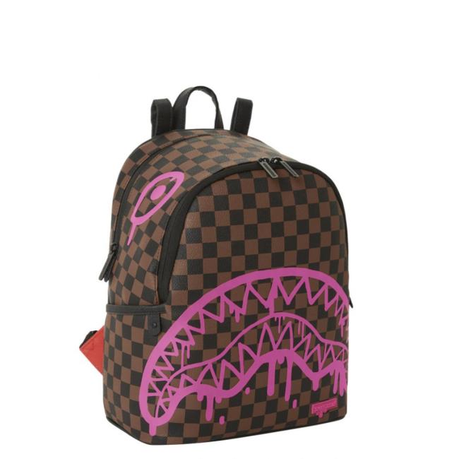 Zaino Small Pink Drip Brown Limited Edition