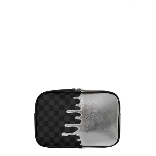 Sprayground Beauty Case Silver Side Drip Limited Edition - 3