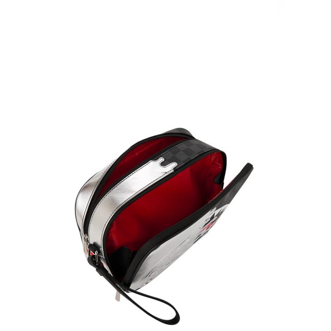 Sprayground Beauty Case Silver Side Drip Limited Edition - 4
