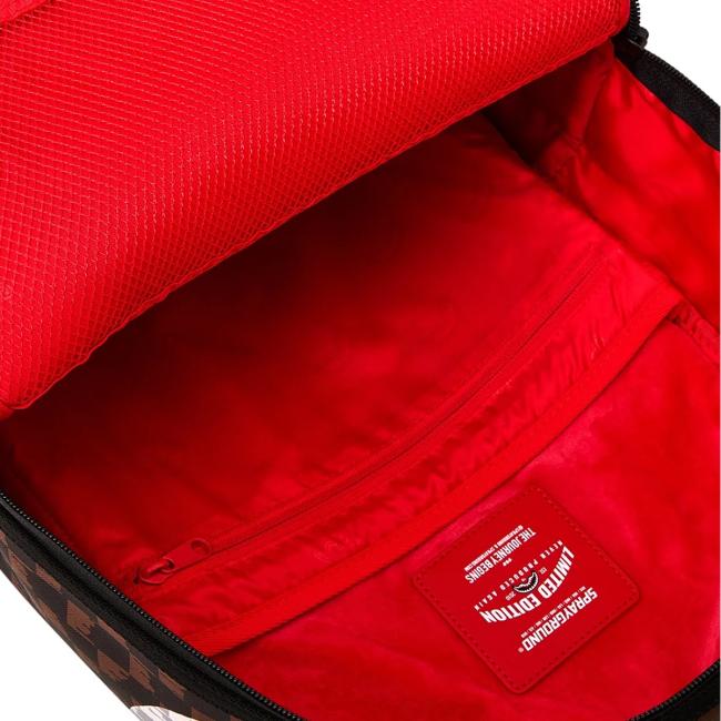 Sprayground Zaino Brown ad Cream Drip Check Limited Edition - 8
