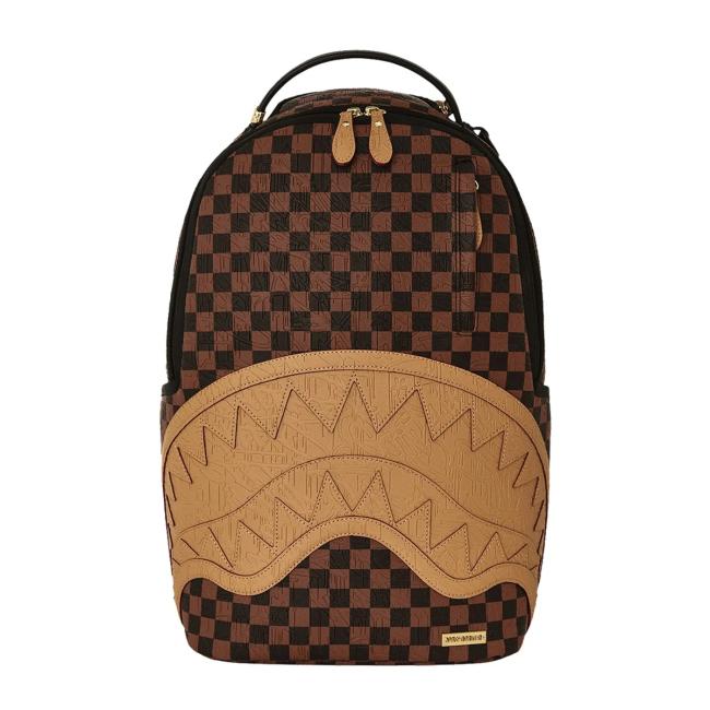 Sprayground Zaino Embossed Check Borwn Limited Edition - 1