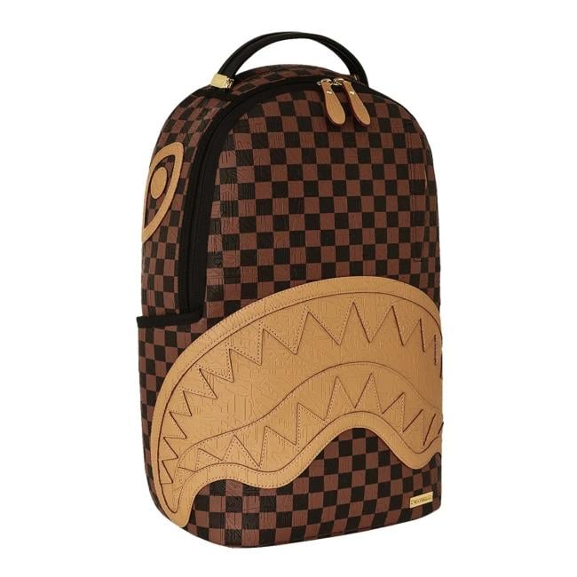 Sprayground Zaino Embossed Check Borwn Limited Edition - 2